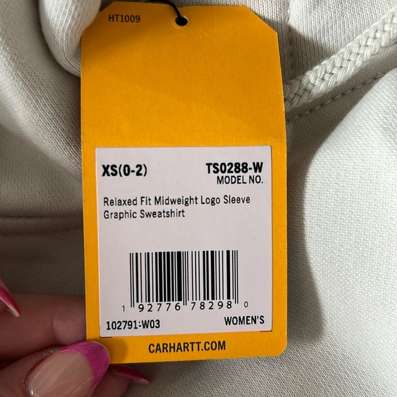 NWT Carhartt Relaxed Fit Hoodie Sweatshirt - Picture 4 of 4